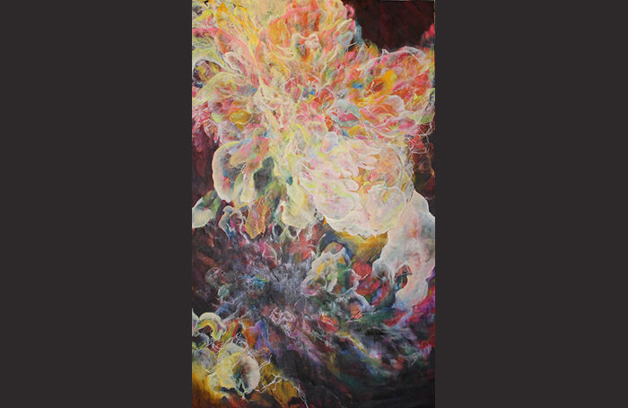 022-05  The Midnight Blooming, 80” x 50”, Oil on Canvas, $7.000